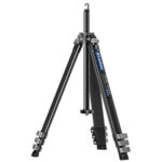 Leofoto AZ-204C Tripod volledig uitgeklapt met middenkolom voor maximale werkhoogte