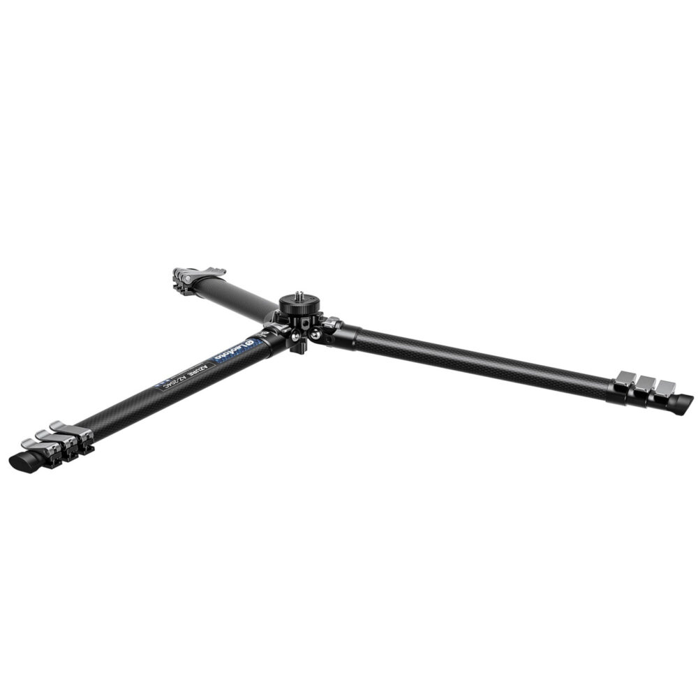 Leofoto AZ-204C Tripod detail van middenkolom/haak en vergrendeling