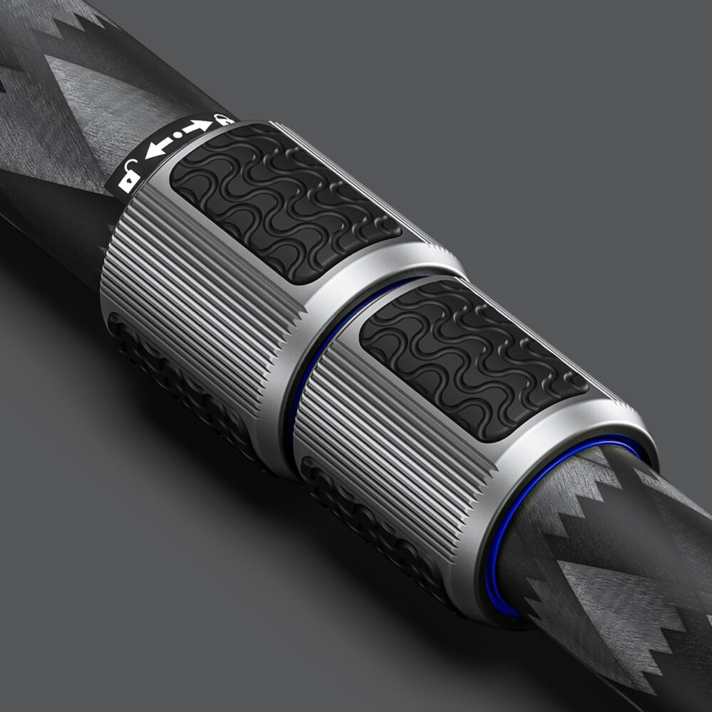 Leofoto MPQ-404C Monopod close-up van twist-lock draaivergrendeling en antislip grip