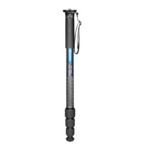 Leofoto MP-364C Monopod volledig aanzicht met carbon secties en twist-lock vergrendelingen