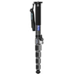 Leofoto MPC-366C Monopod volledig aanzicht met carbon secties en polsriem