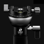 Leofoto MPC-366CL Monopod detail van panoramadrehteller met vergrendelknop en schaal