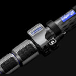 Leofoto MPC-366CL Monopod close-up van carbon buis met Leofoto-logo en klemring