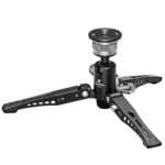 Leofoto MF-324CL Monopod detailweergave van afneembare VD-04 zwenk-neigvoet met drie uitslaande poten