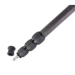 Leofoto MP-284C Monopod close-up van carbon poten met draaivergrendelingen en afneembare rubbervoet met spike