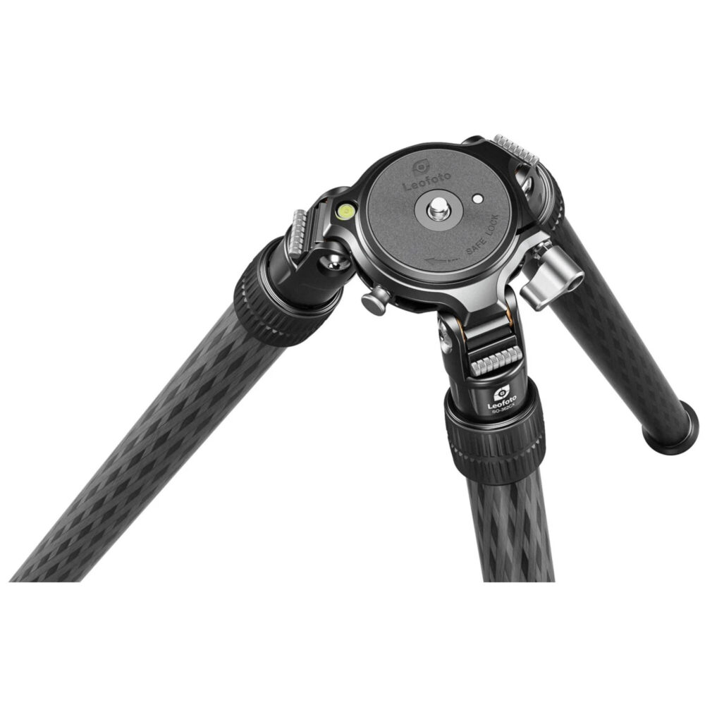 Leofoto SO-362CX Geweerstatief schema dat toont hoe de 75mm platform, videohalfschotel en middenzuil worden gewisseld