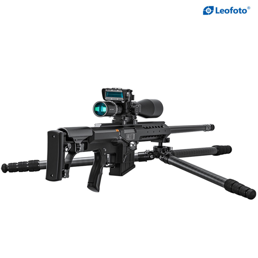 Leofoto ST-364CL Tripod geweeropstelling laag bij de grond als schietsteun