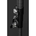 Leofoto MF-324C Monopod close-up van bovensectie met klemvergrendelingen op het carbon been
