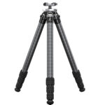 Leofoto ST-364C Tripod volledig uitgeklapt vooraanzicht met carbon poten