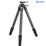 Leofoto ST-364C Tripod uitgeklapt in brede stand met verstelbare beenhoeken