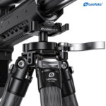 Leofoto ST-364C Tripod detail van LSC-50 Arca/Picatinny klem met snelspanhefboom