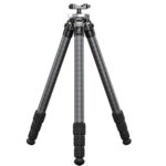 Leofoto ST-324C Tripod volledig uitgeklapt vooraanzicht met carbon poten