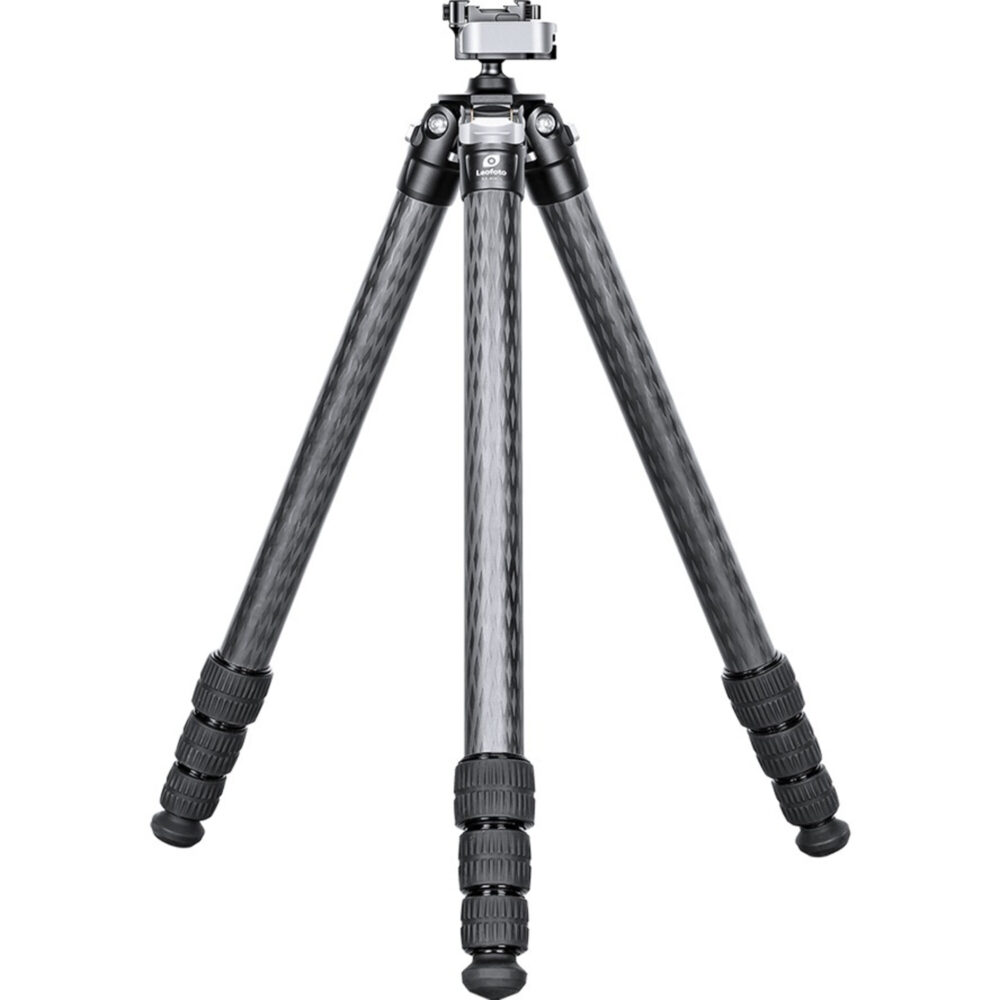 Leofoto SA-404CL Tripod volledig uitgeklapt carbon statief met draai-vergrendelingen