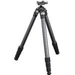 Leofoto SK-324C Tripod volledig carbon statief uitgeklapt met draaivergrendelingen