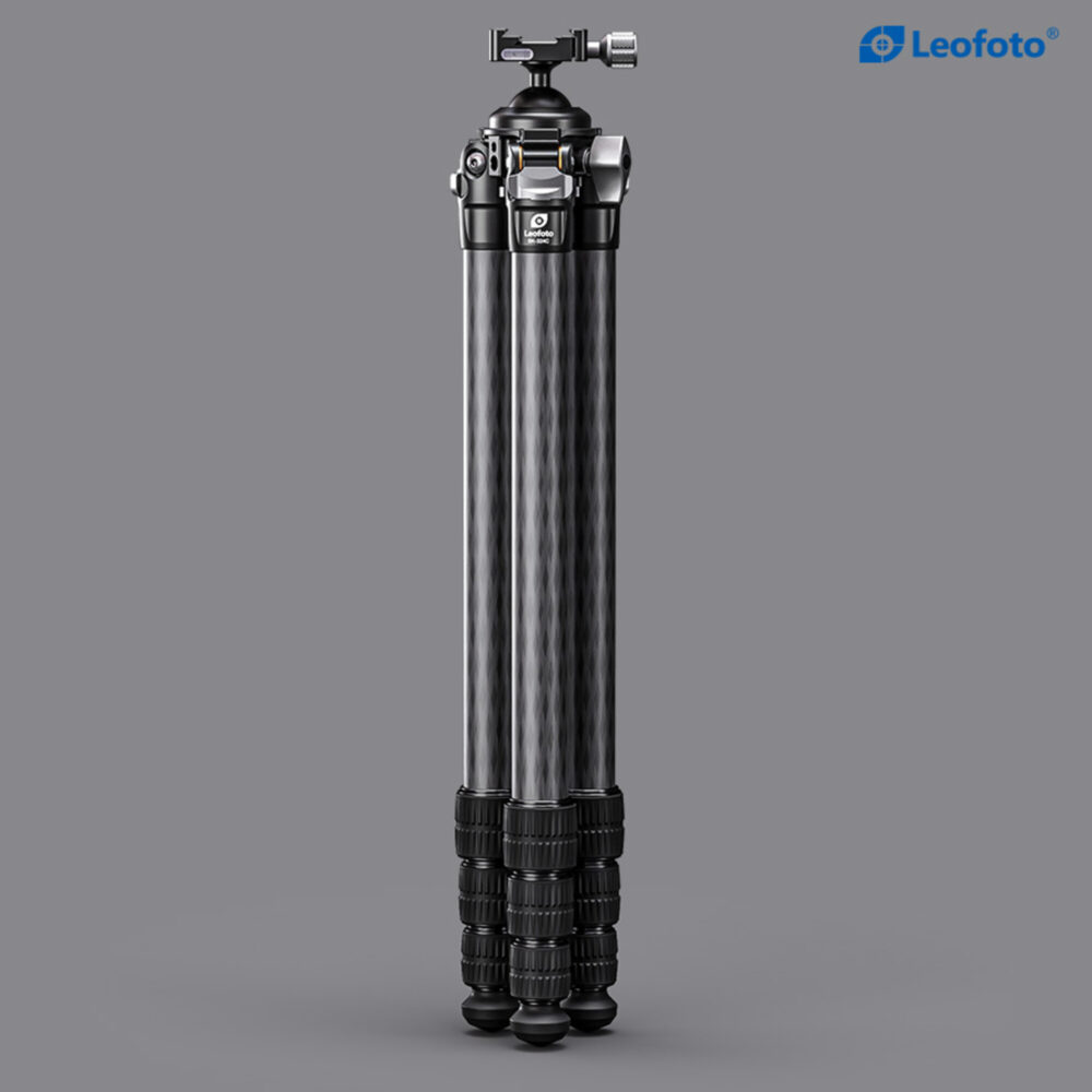 Leofoto SK-324C Tripod close-up van carbon pootsegmenten met twist-lock vergrendeling