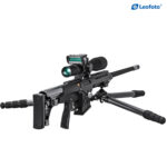 Leofoto SK-324C Tripod langwapen in schietopstelling met bipod als praktijkvoorbeeld