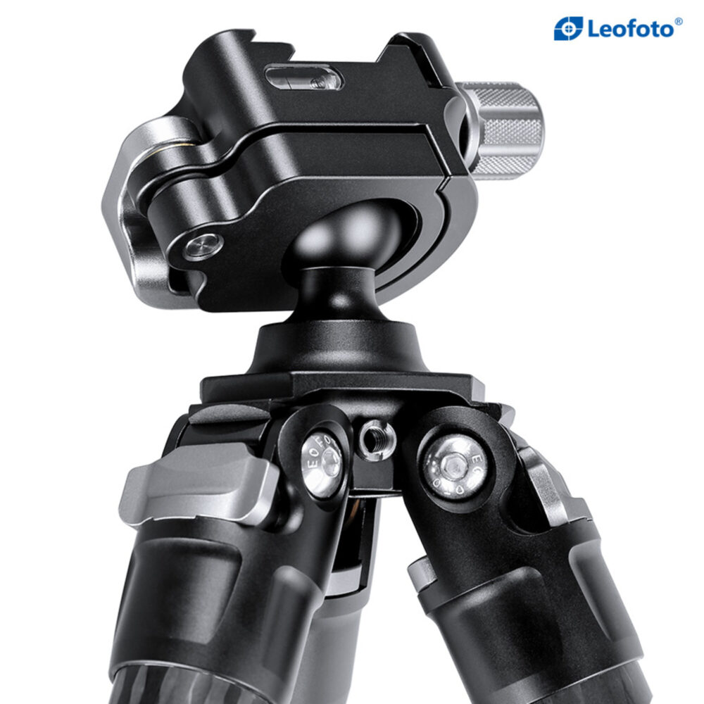 Leofoto SA-364CL Tripod close-up van kogel en vergrendeling van de MA-30 opname