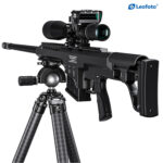 Leofoto SA-404C Tripod langwapen op statief in verhoogde schiet- of observatiepositie