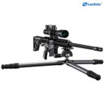 Leofoto SA-364C Tripod geweeropstelling laag bij de grond als schietsteun