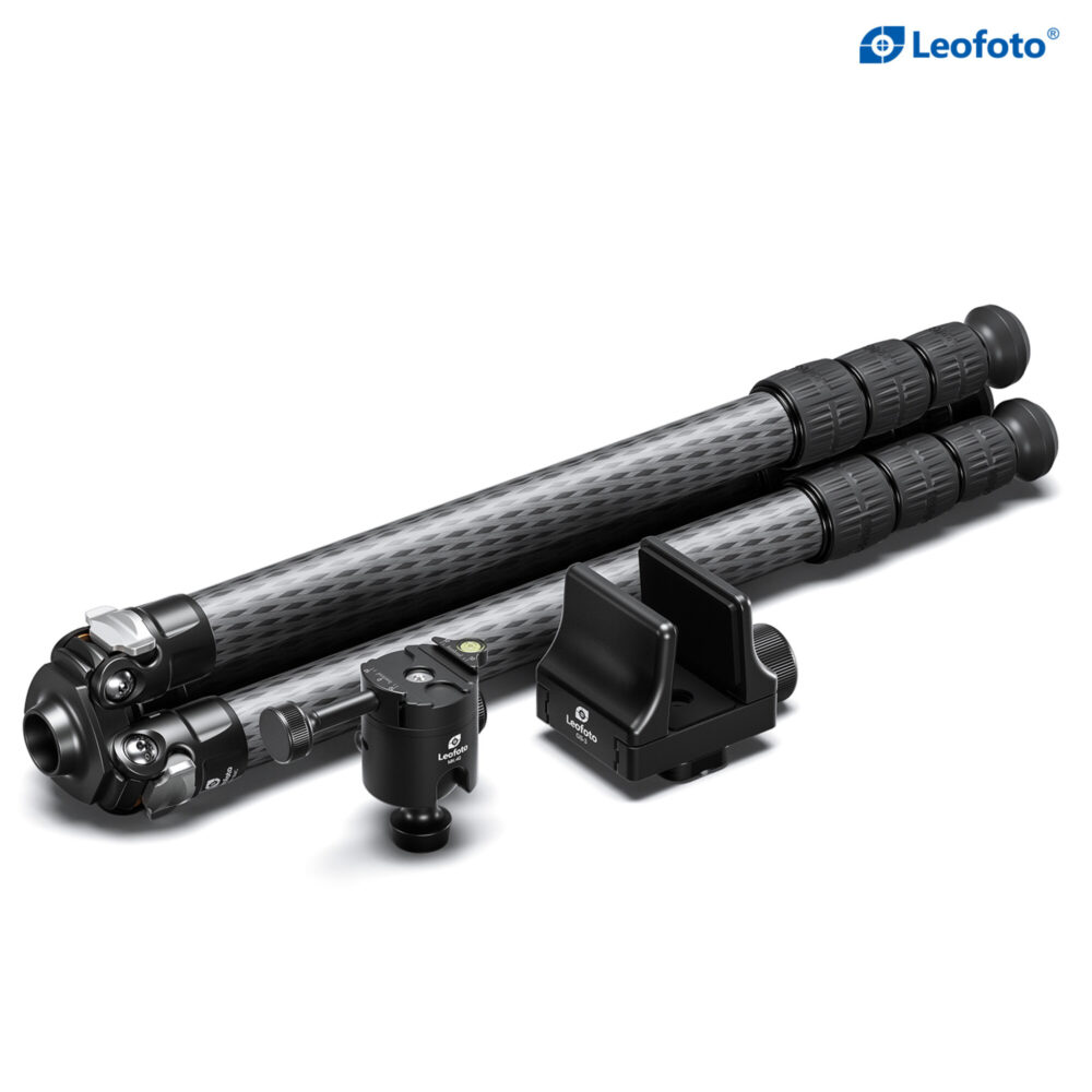 Leofoto SA-364C Tripod ingeklapt statief met carbon poten voor compact transport