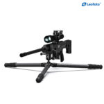 Leofoto SA-364C Tripod langwapen in schietopstelling met bipod als praktijkvoorbeeld