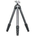 Leofoto SA-364C Tripod volledig uitgeklapt carbon statief met MA-30 geweeropname