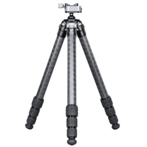 Leofoto SA-364C Tripod volledig uitgeklapt carbon statief met MA-30 geweeropname