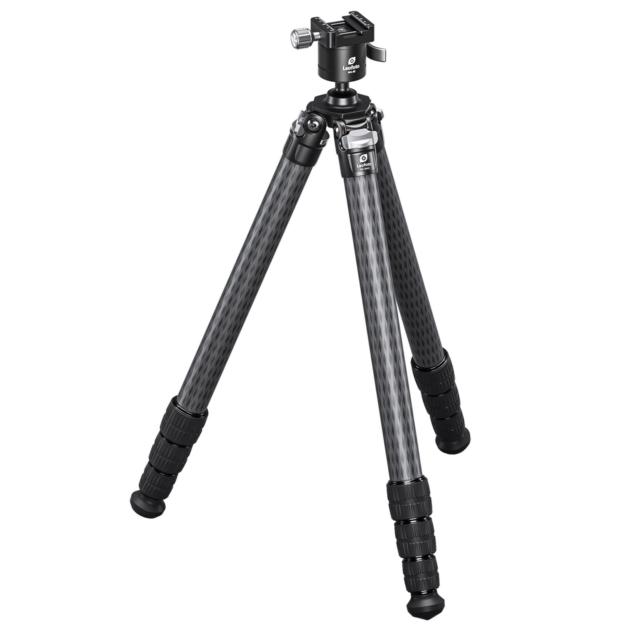 Leofoto SA-364C Tripod volledig uitgeklapt carbon statief met MA-40 kop
