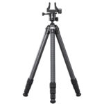 Leofoto SA-364CL Tripod volledig statief uitgeklapt met MK-40 kogelkop en GS-3 klem