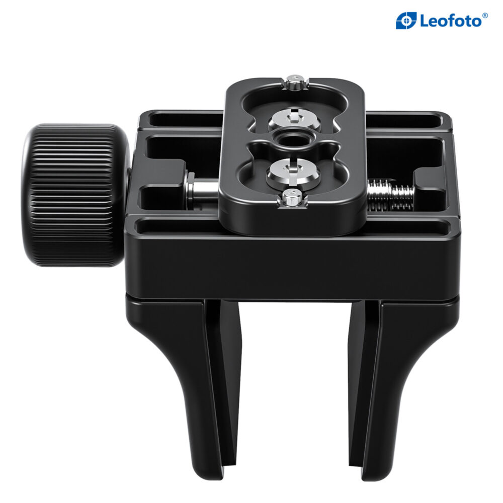 Leofoto SA-364CL Tripod bovenaanzicht van GS-3 klem met Arca-Swiss aansluiting