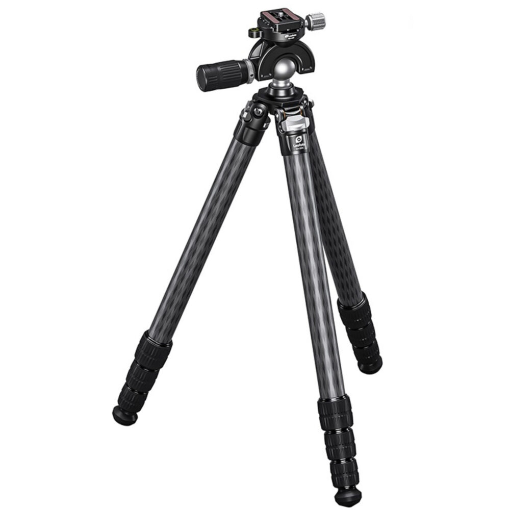 Leofoto SA-324C Tripod volledig statief op poten met gemonteerde kogelkop