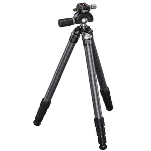 Leofoto SA-324C Tripod volledig statief op poten met gemonteerde kogelkop
