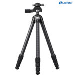 Leofoto SA-324C Tripod volledig uitgeklapt statief met brede stand van de poten