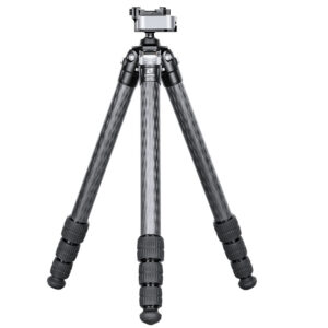 Leofoto SA-324C Tripod volledig uitgeklapt carbon statief, vooraanzicht