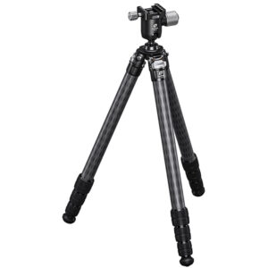 Leofoto SA-324C tripod volledig uitgeklapt carbon statief met MG-40 kop