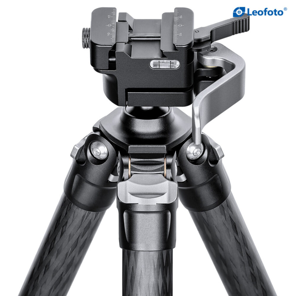 Leofoto SA-324CL Tripod close-up van de MA-30L geweerhouder op het statief