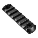 Leofoto MLP-80 Picatinny-rail bovenaanzicht van 80 mm rail met 7 slots
