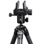 Leofoto MK-40 Balhoofd op statief met gemonteerde GS-3 geweerklemhouder