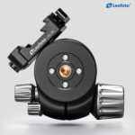 Leofoto LH-40SC kogelkop onderaanzicht met 3/8-inch statiefaansluiting en basisplaat