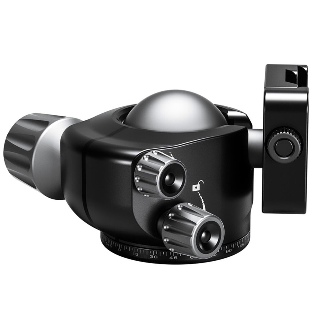 Leofoto LH-47 Balhoofd close-up van 47mm kogel en frictie-instelling