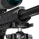 Leofoto LH-47 Balhoofd close-up van klem op Picatinny/Weaver rail onder handguard