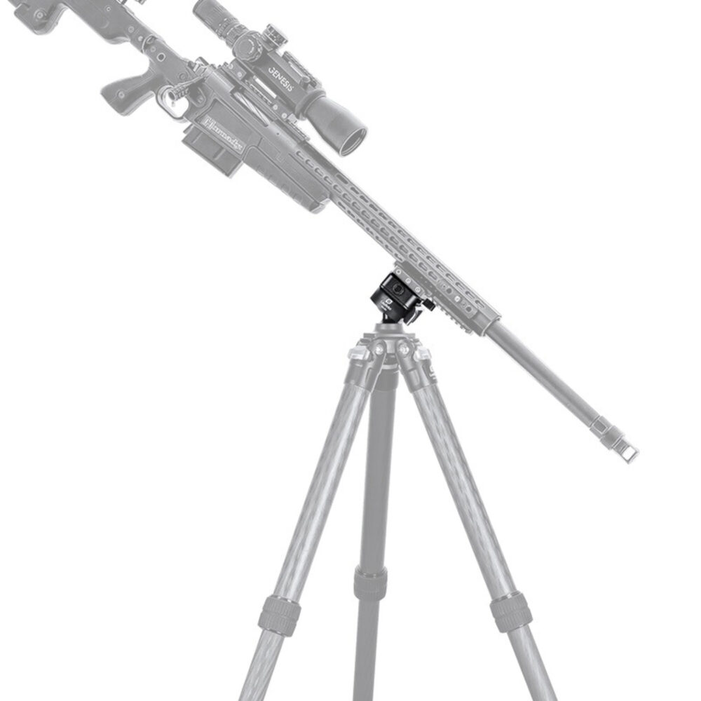 Leofoto MA-30L kogelkop langwapen op statief voor stabiele schiet- of observatiesteun